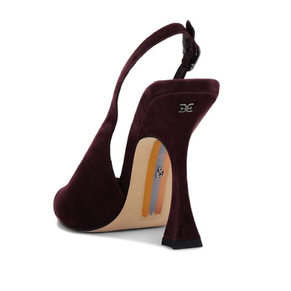 Sam Edelman Odette Slingback Heels in Parisian Plum – EUC Size 7 - Picture 2 of 8